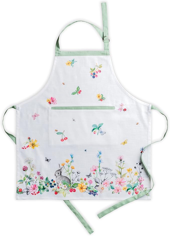Maison d' Hermine 100% Cotton Apron for women with Pocket Kitchen Chef Apron for Men Cooking Mothers Day Gifts