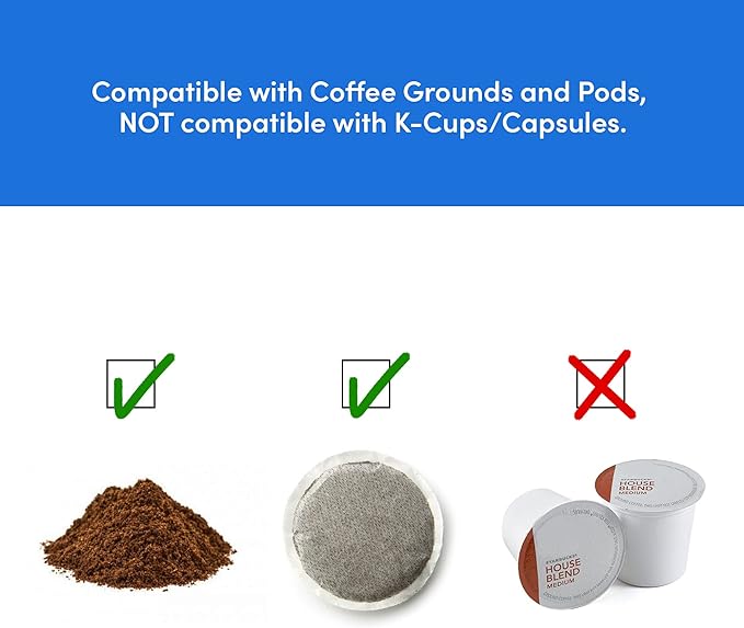 Elite Gourmet EHC111A Personal Single-Serve Compact Coffee Maker Brewer Includes 14Oz. Stainless Steel Interior Thermal Travel Mug,Compatible with Coffee Grounds,Reusable Filter,Black,(Pack of 6)