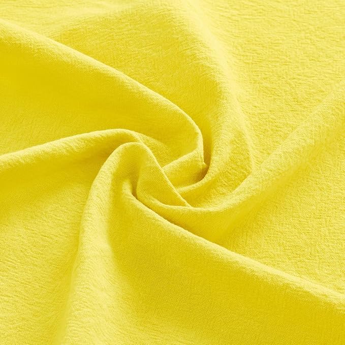 MLMW Yellow Cloth Napkins Set of 8 Spring Easter Napkins Cloth Bulk Washable Cotton Dinner Napkins 16"×16" for Wedding Party Baby Bridal Shower Birthday Table Decor