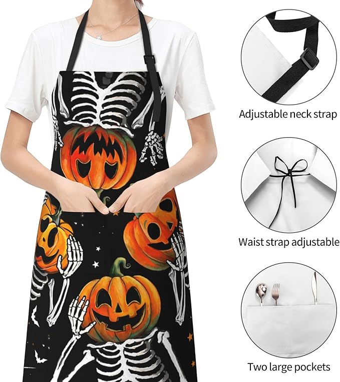Funny Apron Polyester Grooming Aprons with Pocket for Cooking Kitchen Grilling Adults
