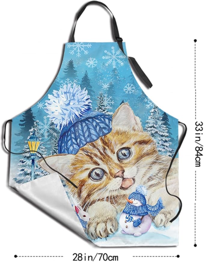 Imiss Waterproof Stain-Resistant Cooking Chef Aprons for Grill BBQ Baking 27 X 31 Inch