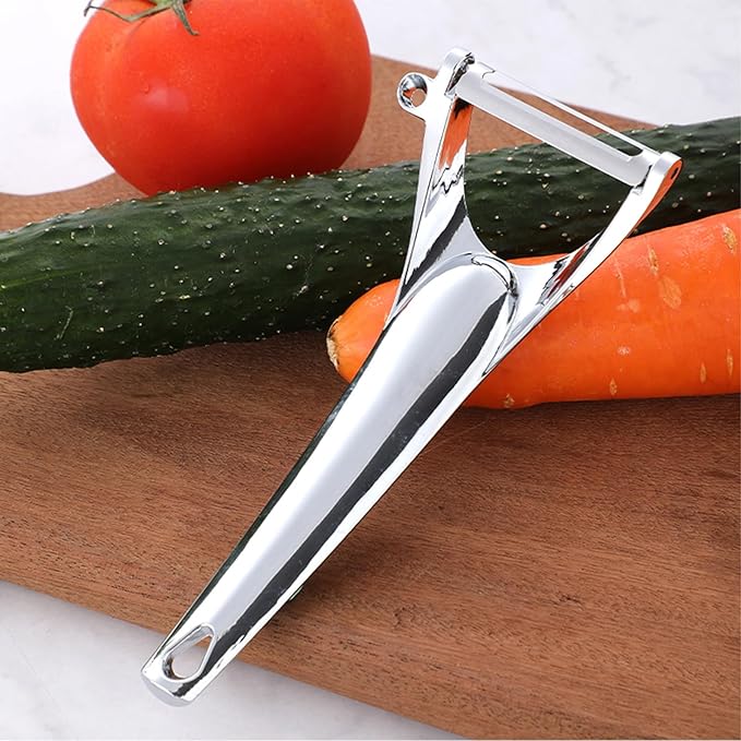 Vegetable Peeler Fruit Apple Potatoes Carrot Veggie Stainless Steel Peelers with Ergonomic Handle & Swivel Y-Shaped Blade Good Sturdy Kitchen Tool,Dishwasher Safe