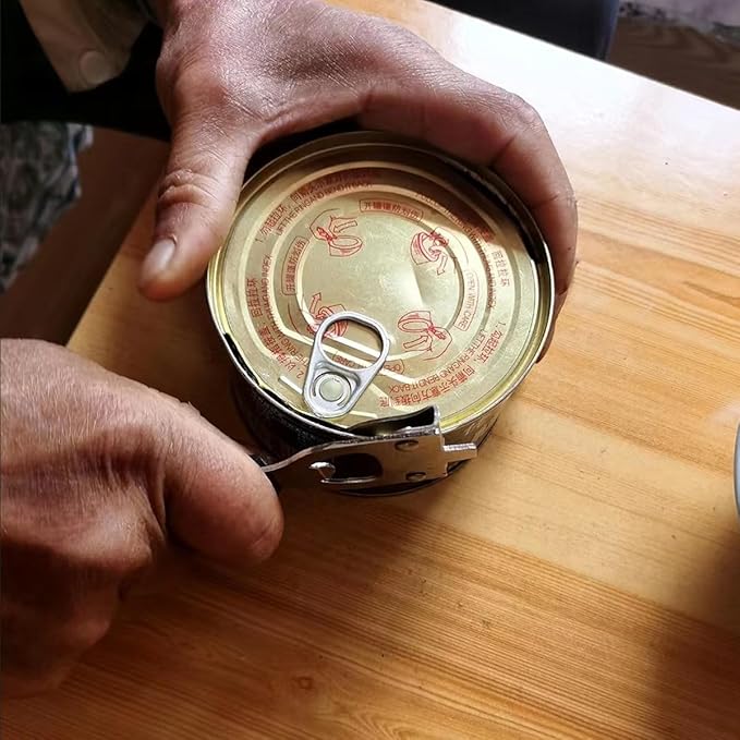 Bottle Opener - Manual Can Opener - Versatile 4-In-1 Can Opener for Kitchen Restaurants and Camping Trips (2)