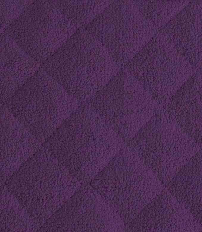 DII Basic Terry Collection Quilted 100% Cotton, Potholder, Eggplant, 3 Piece