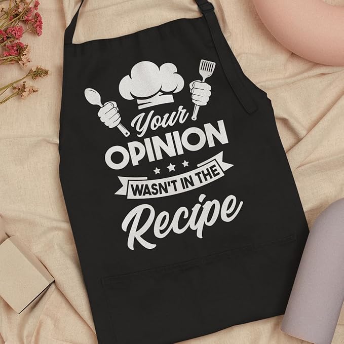 SANDJEST Men's Aprons with Pockets - Funny Aprons for Men BBQ, Kitchen, Cooking - Gifts for Birthday, Birthday