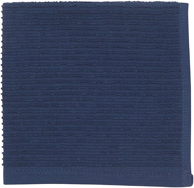 Now Designs Ripple Kitchen Dishcloth, Set of 4, Indigo Blue