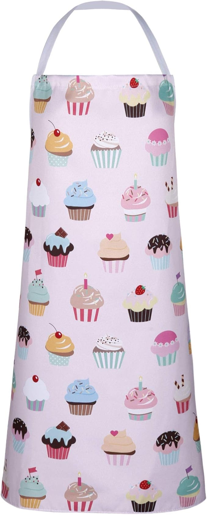 RosieLily Cute Cupcake Apron - Pink Apron for Women & Teen Girls - Kitchen Apron for Cooking, Gardening, Grilling & BBQ - Gift for Baker