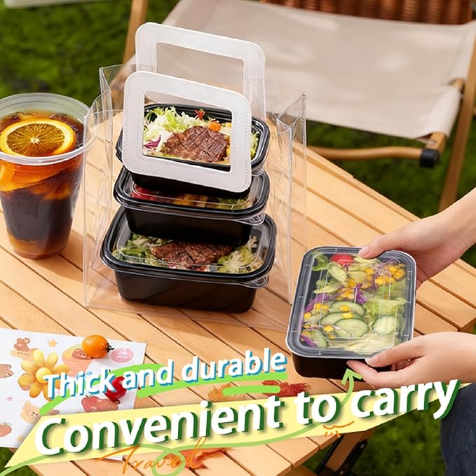 Meal Prep Containers With Lids, to Go Food Containers BPA Free, Stackable, Leak Resistant, Bento Box, Microwave, Dishwasher, Freezer Safe (24, ounces)
