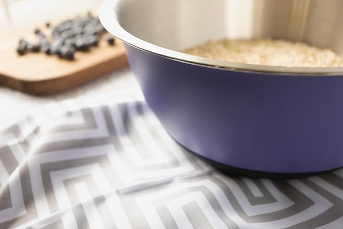 Fox Run Stainless Steel Mixing Bowl, Purple, 6.25 Quart
