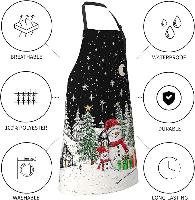 Funny Apron Polyester Grooming Aprons with Pocket for Cooking Kitchen Grilling Adults