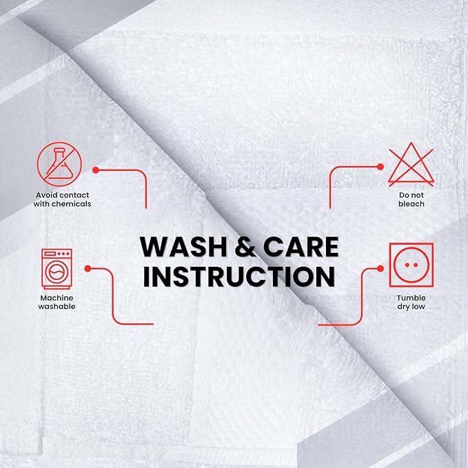 Infinitee Xclusives White Hand Towels for Bathroom - Set of 6 (16x28 inches) 600 GSM, 100% Cotton Ultra Soft, Quick Drying, Hotel Quality Hand Towel Set (Brilliant White, Hand Towels)