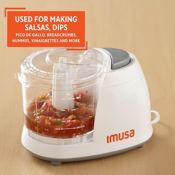 IMUSA 1.5cup Electric Mini Chopper, White