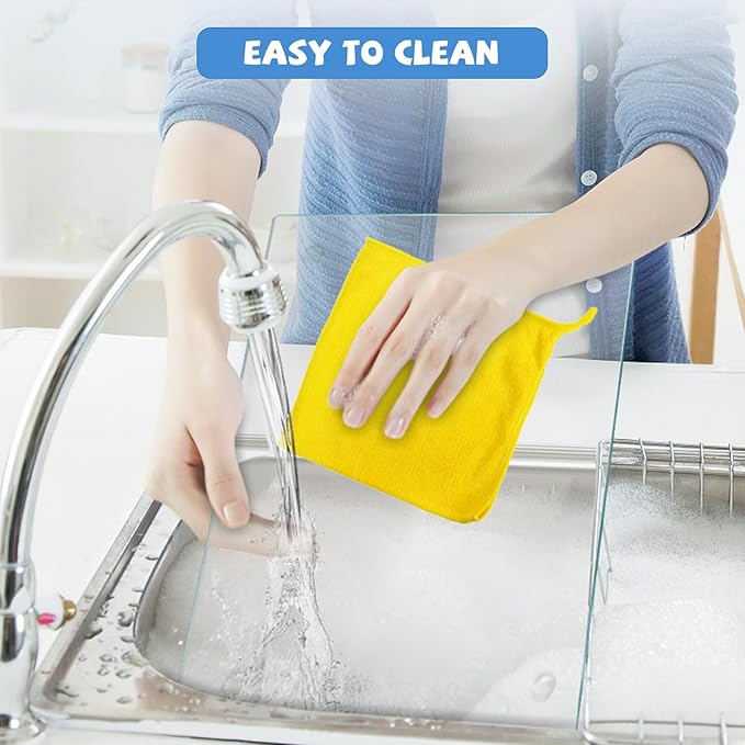 Mymonfif Tempered Glass Cutting Board for Kitchen, Clear Glass Board for Countertop, Heat Resistant, with Non-Slip Feet, 12x16" 2 Pcs Clear
