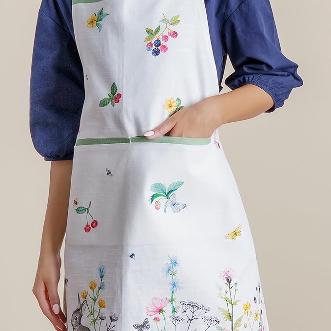 Maison d' Hermine 100% Cotton Apron for women with Pocket Kitchen Chef Apron for Men Cooking Mothers Day Gifts