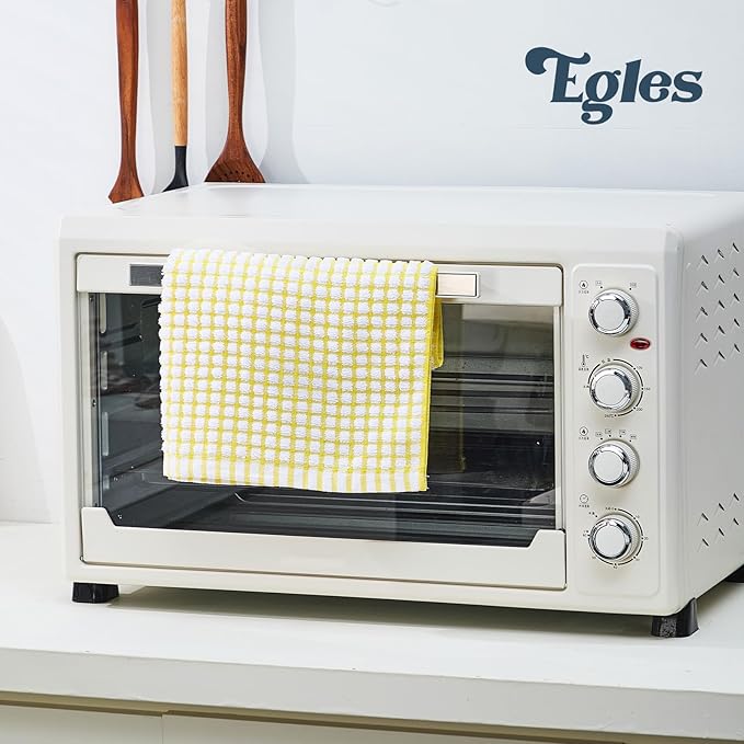 Egles 8 Packs Kitchen Dishcloths 15x27 Inches 100% Cotton Kitchen Dish Cloths for Washing Dishes Scrubbing Wash Cloths Dish Towels Sets (Mix Color)