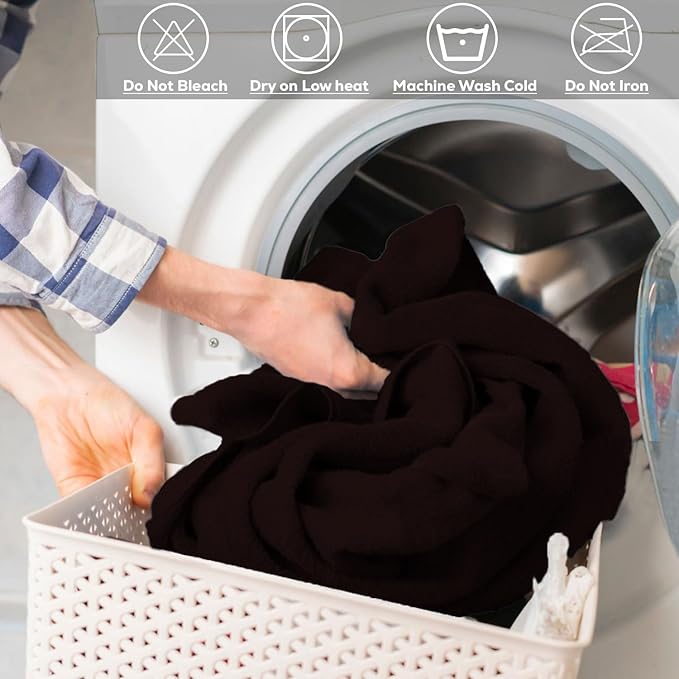 GOLD TEXTILES Premium Bath Towels Set (Pack of 4,27 x 54) 100% Ring-Spun Cotton Bathroom Towels for Hotel, Spa, Soft and Absorbent (27 x 54, Brown - 4 Pcs)