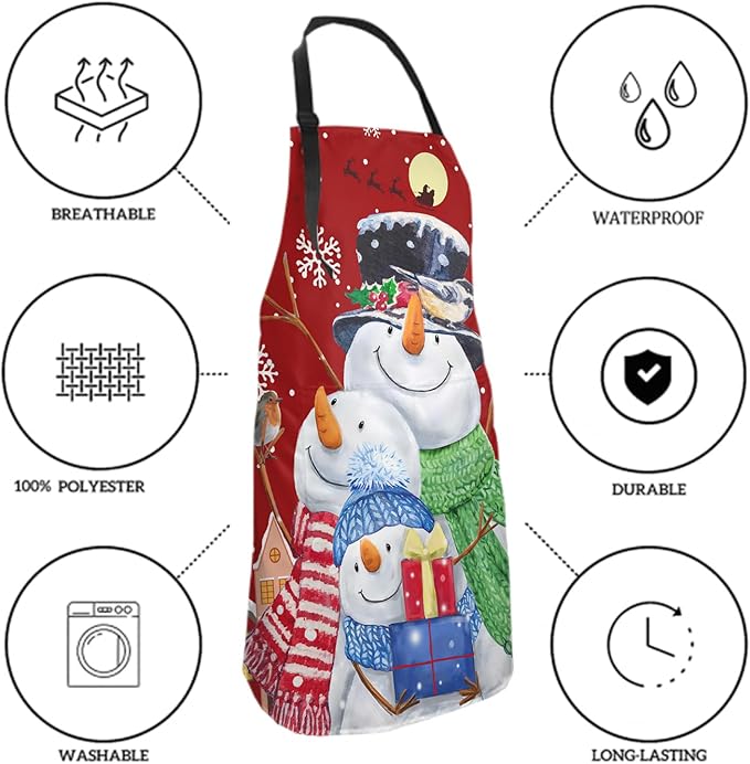 Imiss Waterproof Stain-Resistant Cooking Chef Aprons for Grill BBQ Baking 27 X 31 Inch