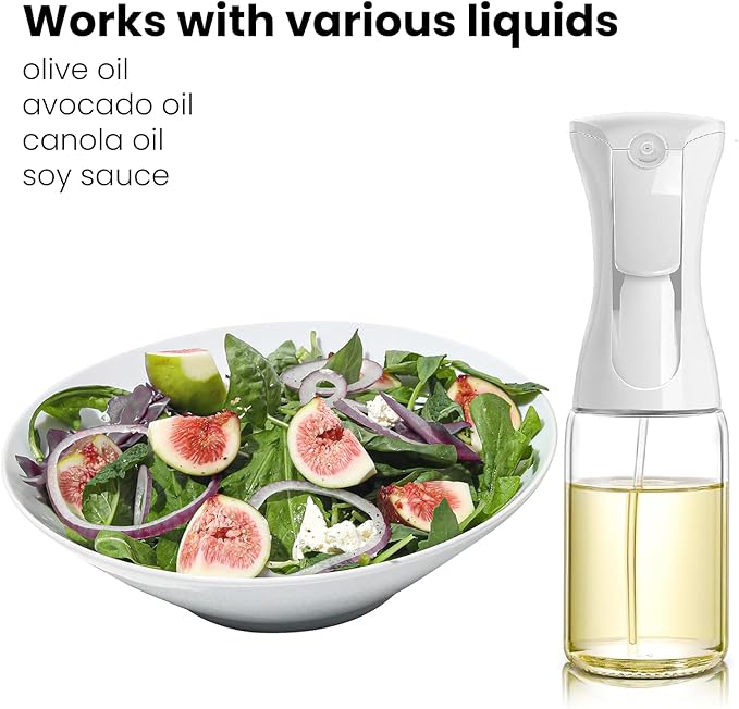 Mistifi oil spray Premium 150ml Glass. Fine Mist Spray Bottle for Air Fryer, Olive Oil, Healthy Nonstick Frying, Commercial & Home Kitchen Use (150ml Glass bottle 886)