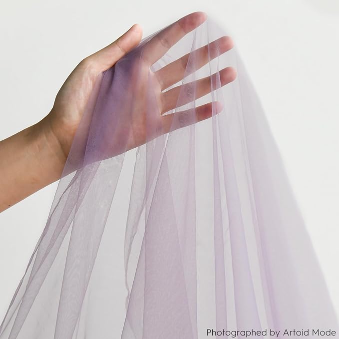 Artoid Mode 3PCS Grayish Purple Gauze Table Runner 120 Inch 10FT, Seasonal Sheer Kitchen Dining Holiday Wedding Birthday Baby Shower Table Decor for Home Party