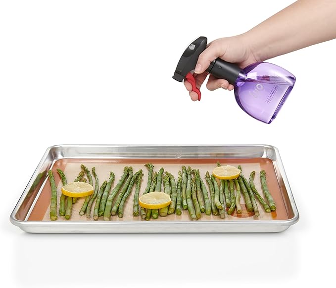 Evo Oil Sprayer Mini Non-Aerosol for Olive Oil, Cooking Oils, and Vinegars, Green, 8-Ounce Capacity, Set of 2