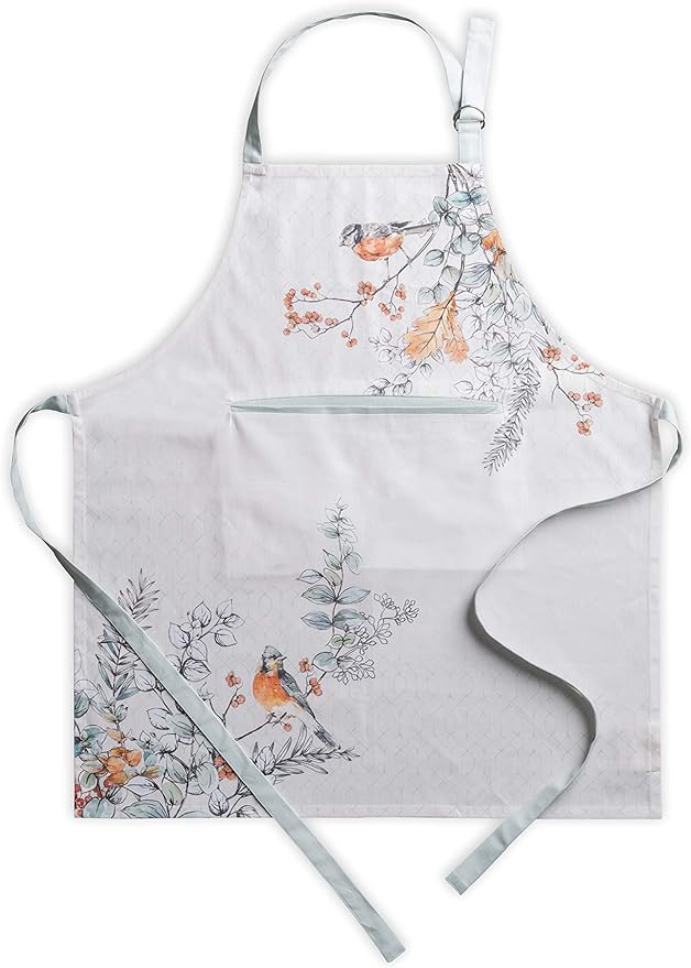 Maison d' Hermine 100% Cotton Apron for women with Pocket Kitchen Chef Apron for Men Cooking Mothers Day Gifts