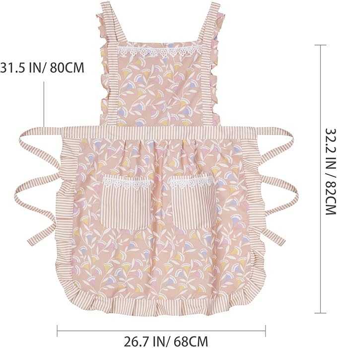 Funny Aprons for Women with Pockets, Kitchen Cooking Grilling Bbq Cute Chef Apron, Mothers Day Birthday Gifts for Women