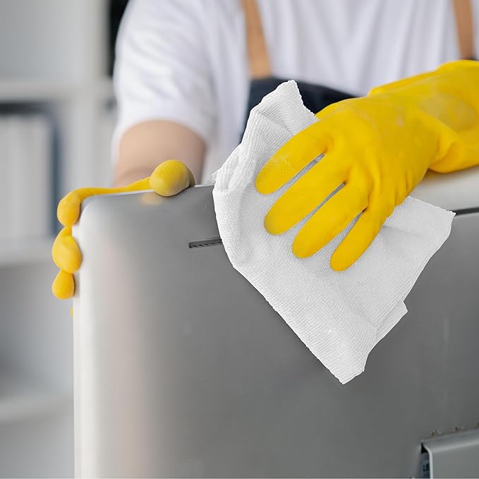 Avalon Towels Microfiber Cleaning Cloths (Value Pack of 100) - Size 12 x 12 Inches, Highly Absorbent Cleaning Rags, Lint Free, Reusable and Washable, Microfiber Towels for Cars