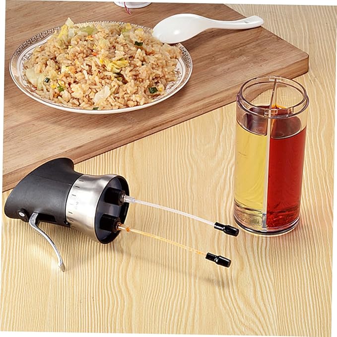 PRETYZOOM 200ml Liquid Cooking Dispenser Oil and Vinegar Spray Bottle Anti-damage for Kitchen Seasoning Sprayer