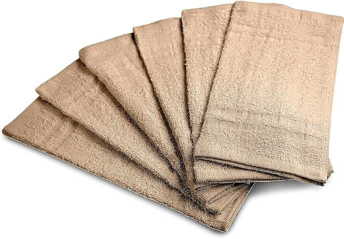 100% Cotton Washcloths 60 Pack|700 GSM|Soft Face & Body Washcloths|Highly Absorbent|12 x 12 Inches|Coffee