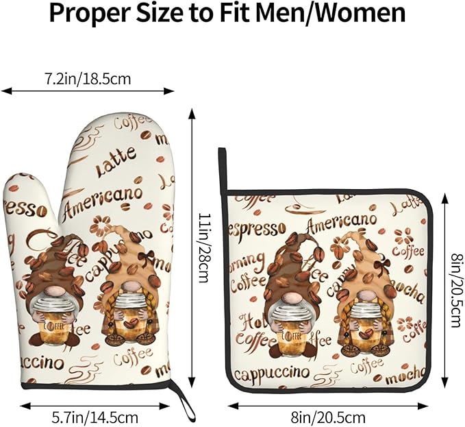 Funny Pink Cute Cats Oven Mitts and Pot Holders Heat Resistant Oven Mitts Safe for Baking Cooking BBQ