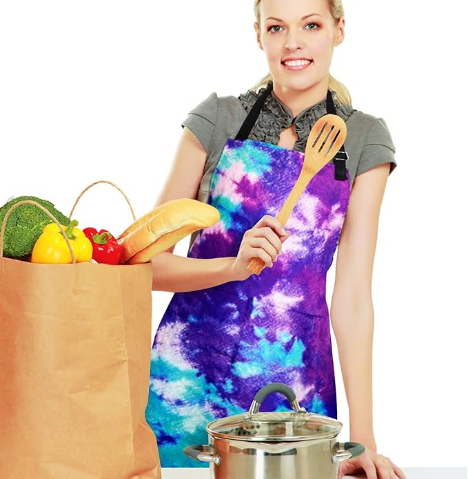 Sosolong Adjustable Waterproof Apron Bib Apron with 2 Pockets Cooking Kitchen Aprons for Women Men Chef