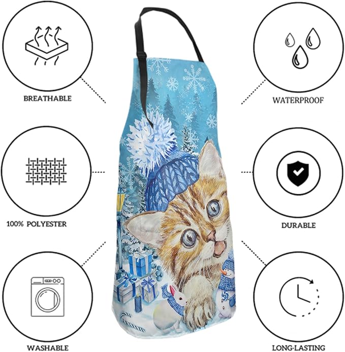 Imiss Waterproof Stain-Resistant Cooking Chef Aprons for Grill BBQ Baking 27 X 31 Inch