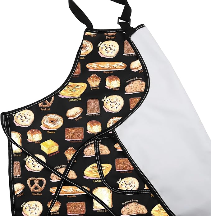 VAMSII Bread Lover Gift The Breadfather Soup Apron With Pockets Chef Cooking Kitchen Gift for Men Boyfriend Husband Father