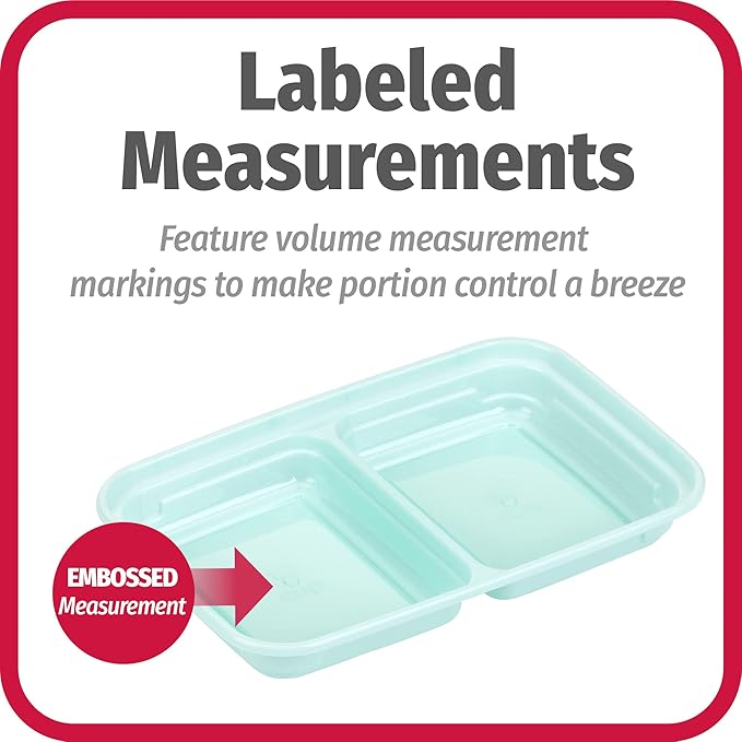 GoodCook Meal Prep 60-Piece Container Set, Made Without BPA (Pack of 4)