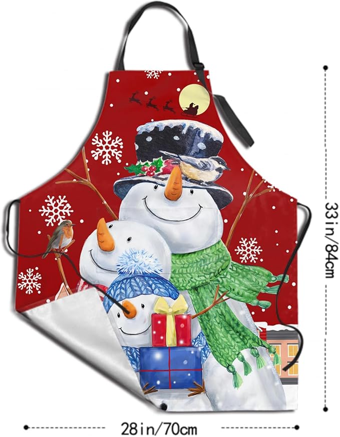 Imiss Waterproof Stain-Resistant Cooking Chef Aprons for Grill BBQ Baking 27 X 31 Inch