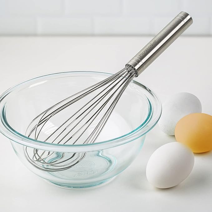 Prepworks by Progressive 10" Balloon Whisk, Handheld Steel Wire Whisk Perfect for Blending, Whisking, Beating and Stirring, BPA Free, Dishwasher Safe, Stainless Steel, Model Number: BA-3024