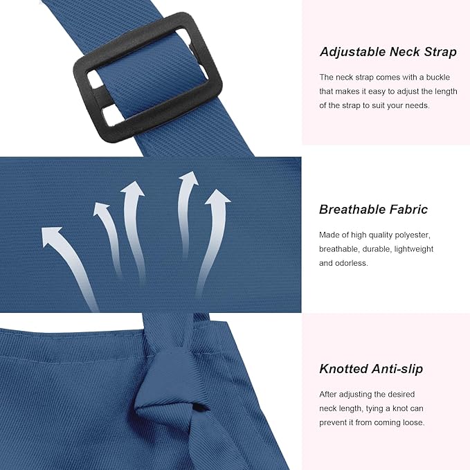 15 Pcs Adult Aprons Bulk with Pockets Adjustable Bib Chef Apron for Women Men Painting Cooking Crafting (S/L)