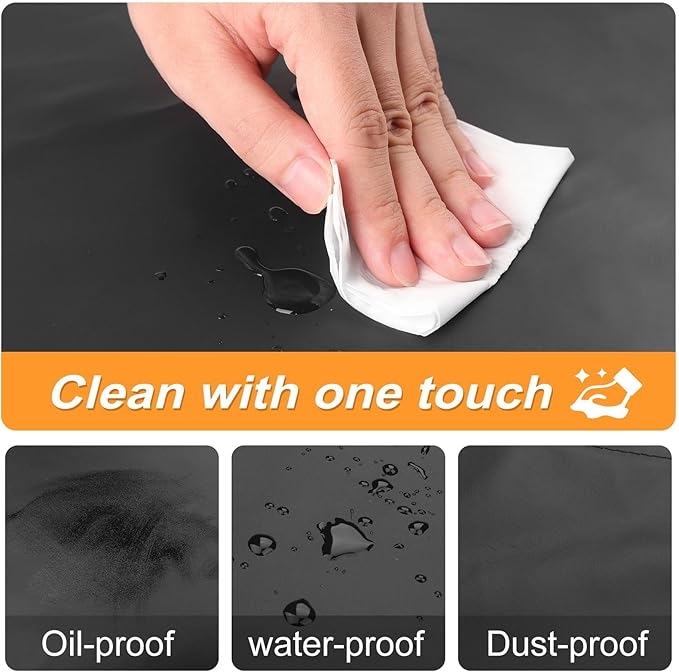 Gotega Waterproof Rubber Vinyl Apron Adjustable Dishwasher Apron - Apron for Women Men Heavy Duty Work Apron