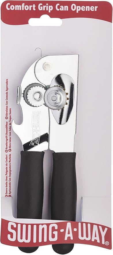 Swing-A-Way Heavy-Duty Can Opener, 18 cm (7") - Black