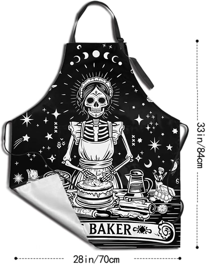 Funny Apron Polyester Grooming Aprons with Pocket for Cooking Kitchen Grilling Adults