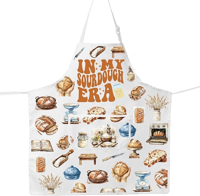 JNIAP Bread Baking Apron Bread Baker Aprons i Loaf Sourdough Baking Mom Gifts Baking Master Apron