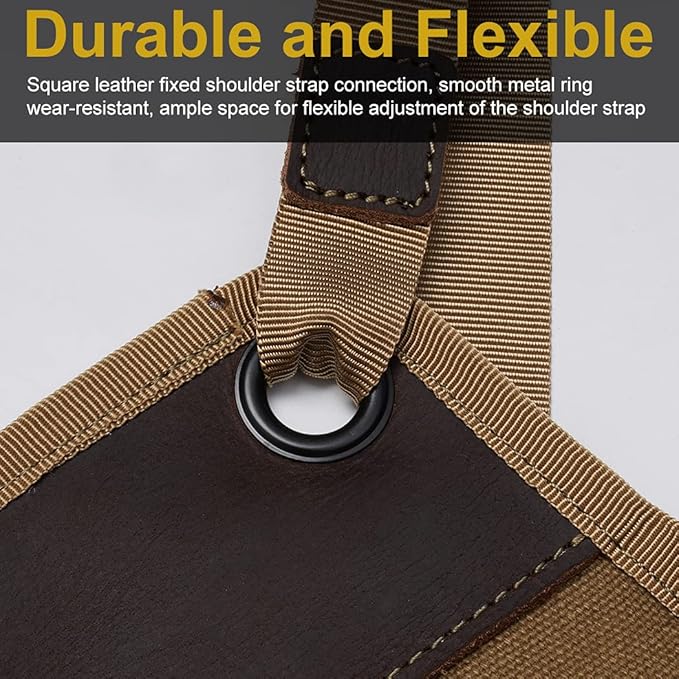 VIPERADE VAQ1 Mens Apron, Work Canvas Apron with Pockets Woodworking Aprons for Men