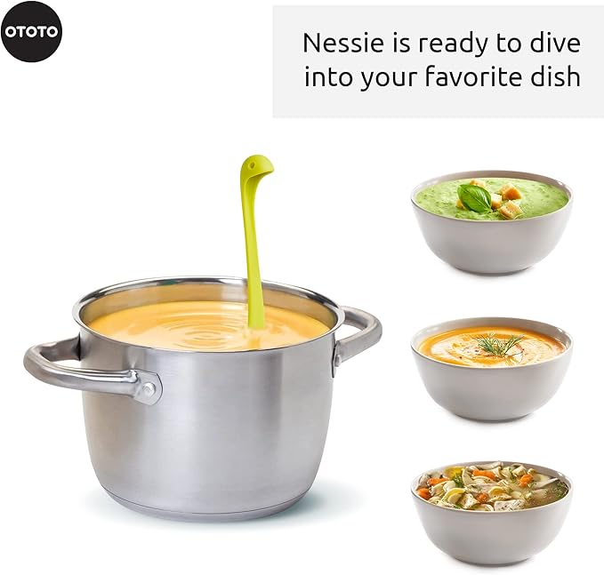OTOTO The Original Nessie Ladle - Soup Ladle, Cute Gifts, Funny Kitchen Gadgets, Loch Ness design, Cooking Gifts for Mom - Cute and Practical Kitchen Utensils - Unique Gifts for Women, Mothers Day