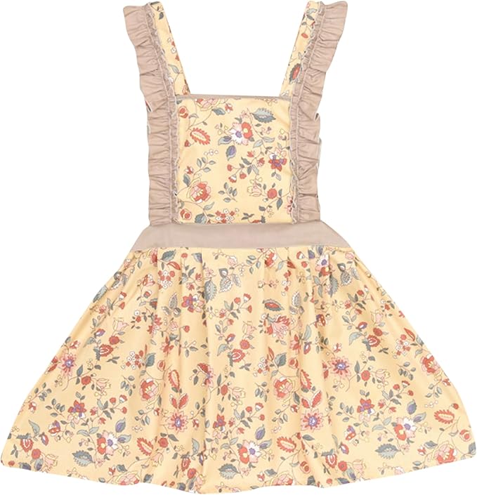 CRB Fashion Kids Cooking Baking Apron | Toddler, Little Girls, Cute Kitchen Chef Aprons