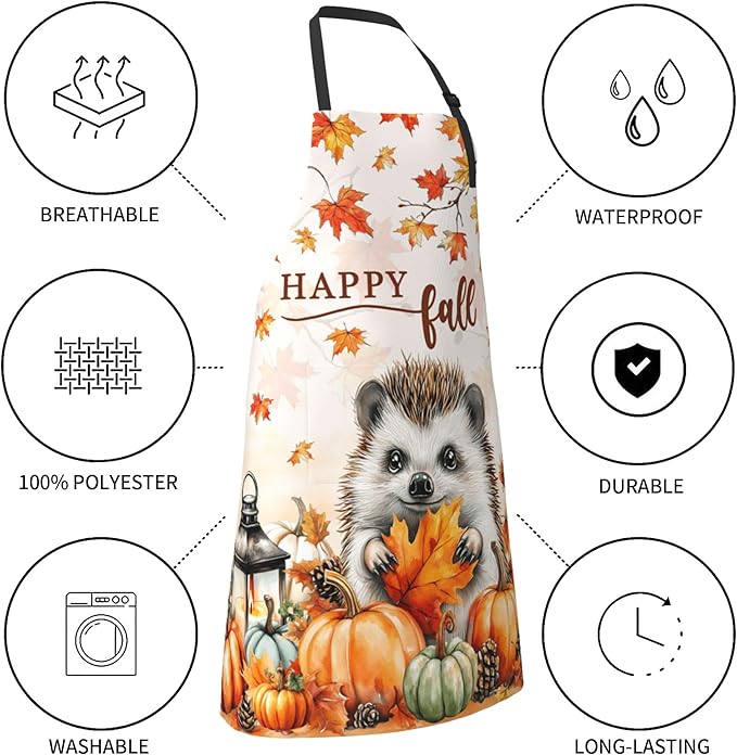 Funny Apron Polyester Grooming Aprons with Pocket for Cooking Kitchen Grilling Adults