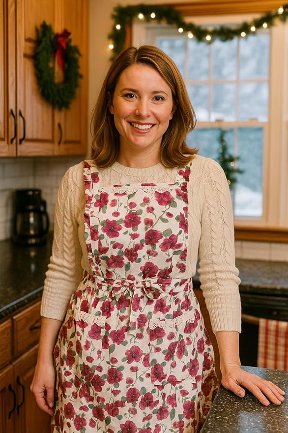 Funny Aprons for Women with Pockets, Kitchen Cooking Grilling Bbq Cute Chef Apron, Mothers Day Birthday Gifts for Women