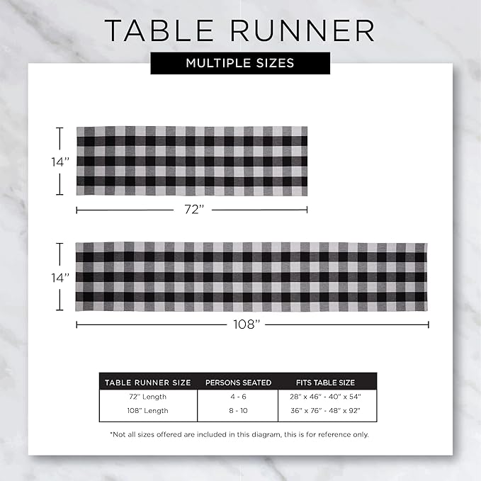 DII Variegated Tabletop Collection, Table Runner, 13x72, Nautical Blue