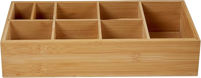 Kitchen Details 8 Compartment Bamboo Caddy