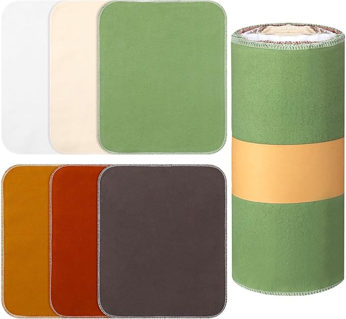 36 Pack Reusable Cleaning Cloths Washable Cotton Kitchen Dish Towels for Home Party Supplies Bulk, 9.84x11.81in (Earth Tone)