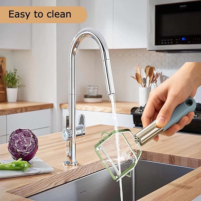 Vegetable Peeler, Stainless Steel Y-Shaped Peeler, Ergonomic Non-Slip Handle Kitchen Peeler for Potato, Apple, Carrot, Cucumber, Fruit & Veggie, Dishwasher Safe